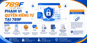 Phạm vi quyền riêng tư tại 789F gồm dữ liệu biểu mẫu liên hệ, email, số điện thoại, cookie, tài liệu đính kèm, nhật ký truy cập và thông tin hỗ trợ giao dịch